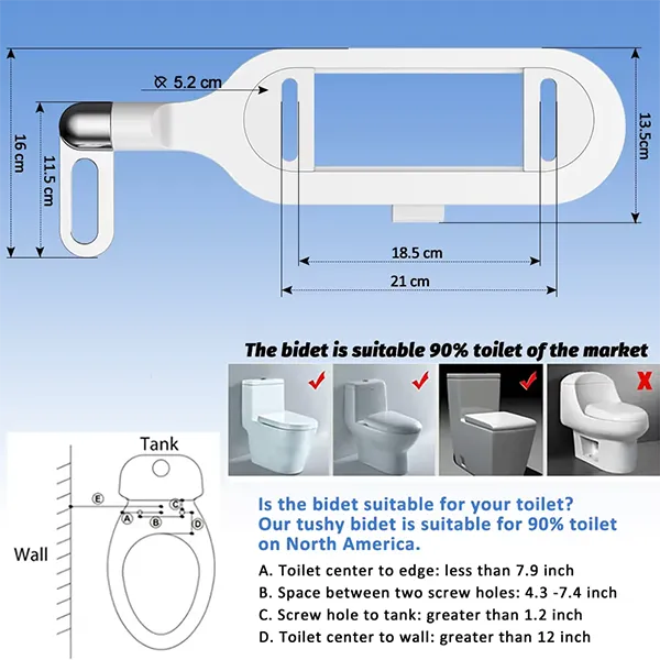 Jberip X2 Bidet Attachments US1