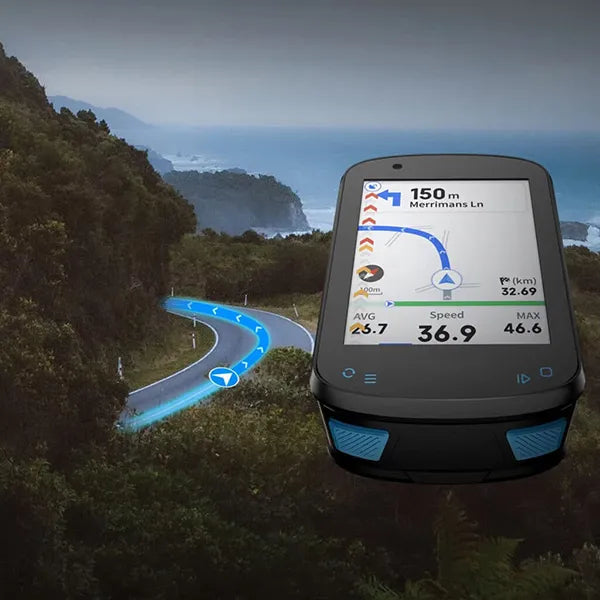 K3BiJo Bike Computer – Wireless GPS Navigation, Color Screen, WiFi & Bluetooth, 5s GPS Lock, IPX7 Waterproof