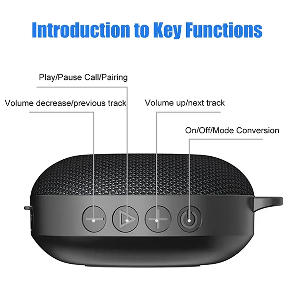 BikeSpear Bike Speaker – 8W Wireless Bluetooth, IPX7 Waterproof, LED Speed Display, 2200mAh Battery