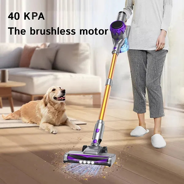 Cleanivia Cordless Stick Vacuum – 40Kpa 8-in-1 Lightweight Vacuum for Pet Hair, Hard Floors & Carpets