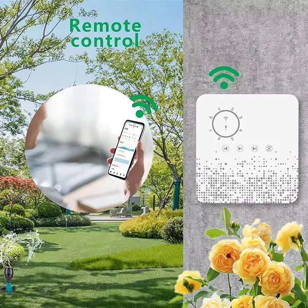 Homi W6 Pro WiFi Sprinkler Controller – 8-Zone Smart Irrigation Timer, Weather-Aware, Alexa Compatible