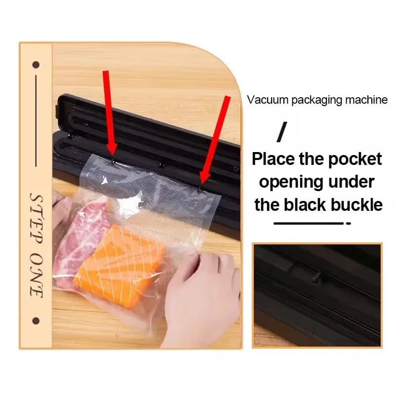 Safresh Vacuum Sealer Machine – Automatic Food Saver with Compact Design