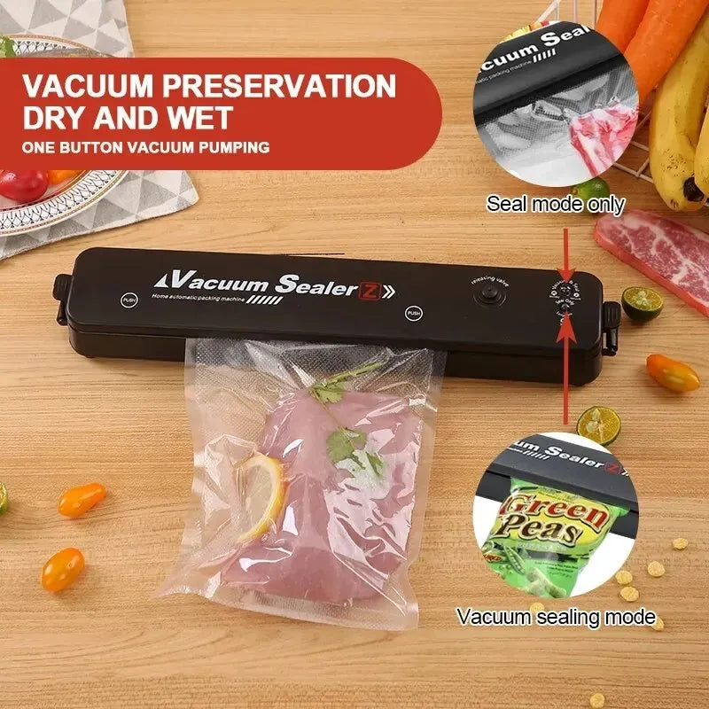 Safresh Vacuum Sealer Machine – Automatic Food Saver with Compact Design