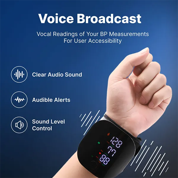 MoniAdam Wrist Blood Pressure Monitor – Touch Screen, 3-Colour Display, Dual-User Memory & Voice Broadcast
