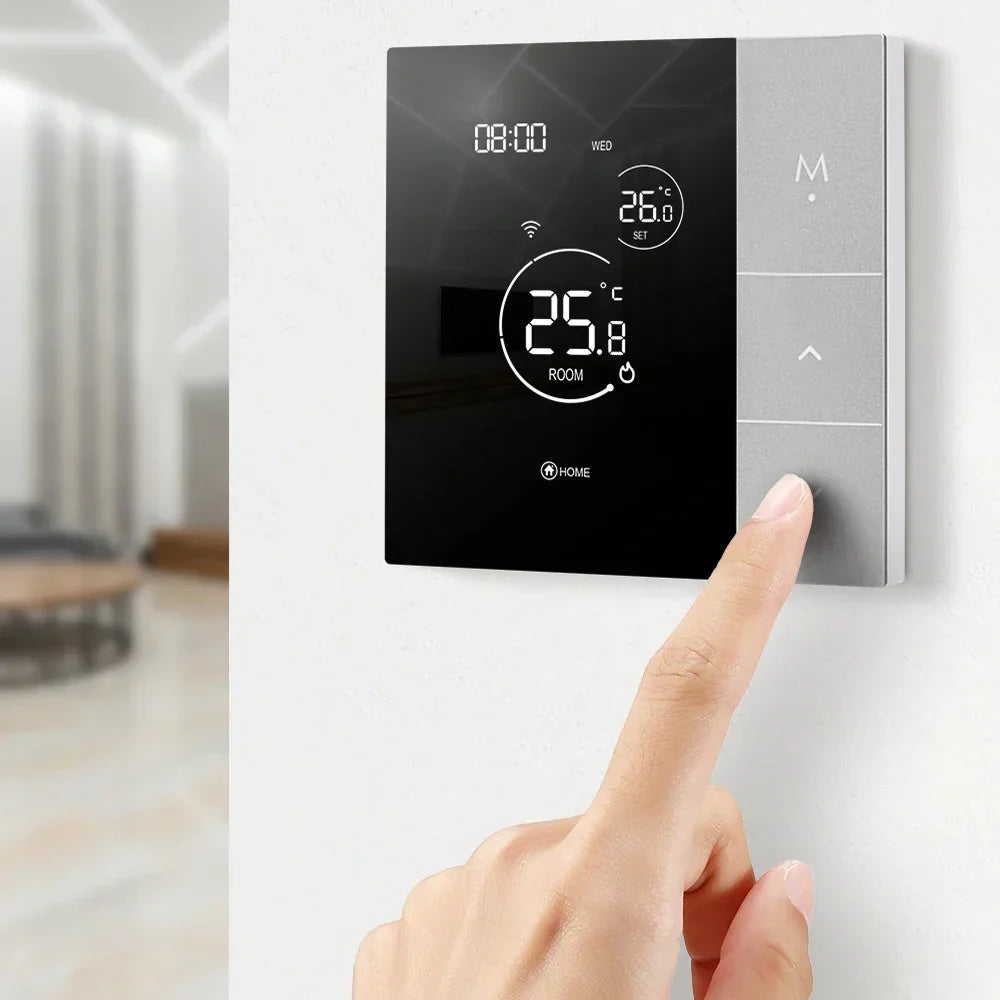 TherMor Smart WiFi Thermostat – 16A Programmable, Alexa & Google Assistant, Touch Display, Electric Floor Heating
