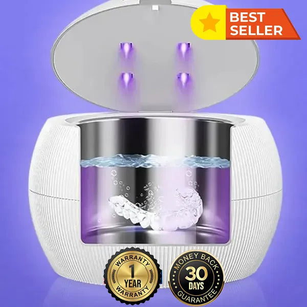 ShiroShine Ultrasonic Retainer Cleaner – Deep Clean Retainers, Aligners, Dentures & More