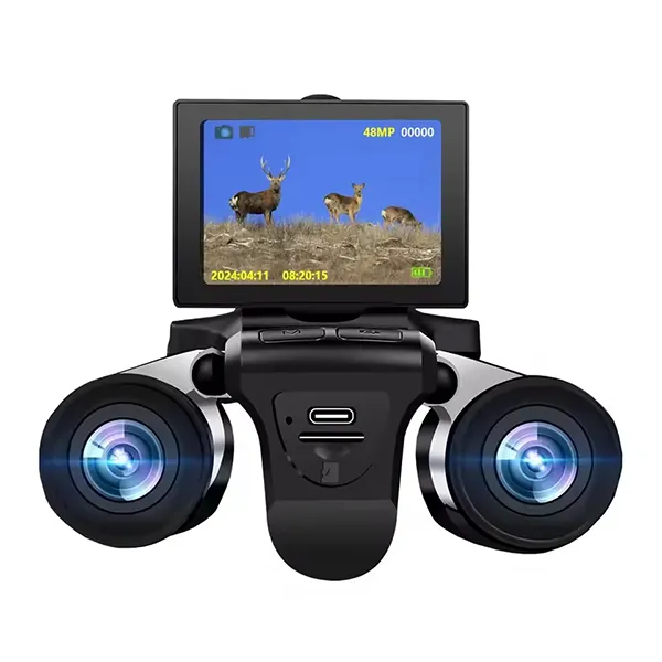 CamBino Digital Binoculars with Camera – 48MP, 2.5K Video, 8X Zoom, 2.4" LCD, 32GB SD Card Included