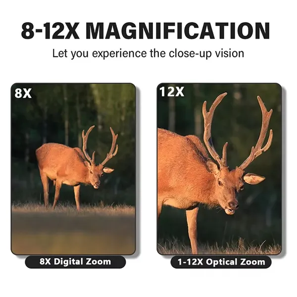 CamBino Digital Binoculars with Camera – 48MP, 2.5K Video, 8X Zoom, 2.4" LCD, 32GB SD Card Included