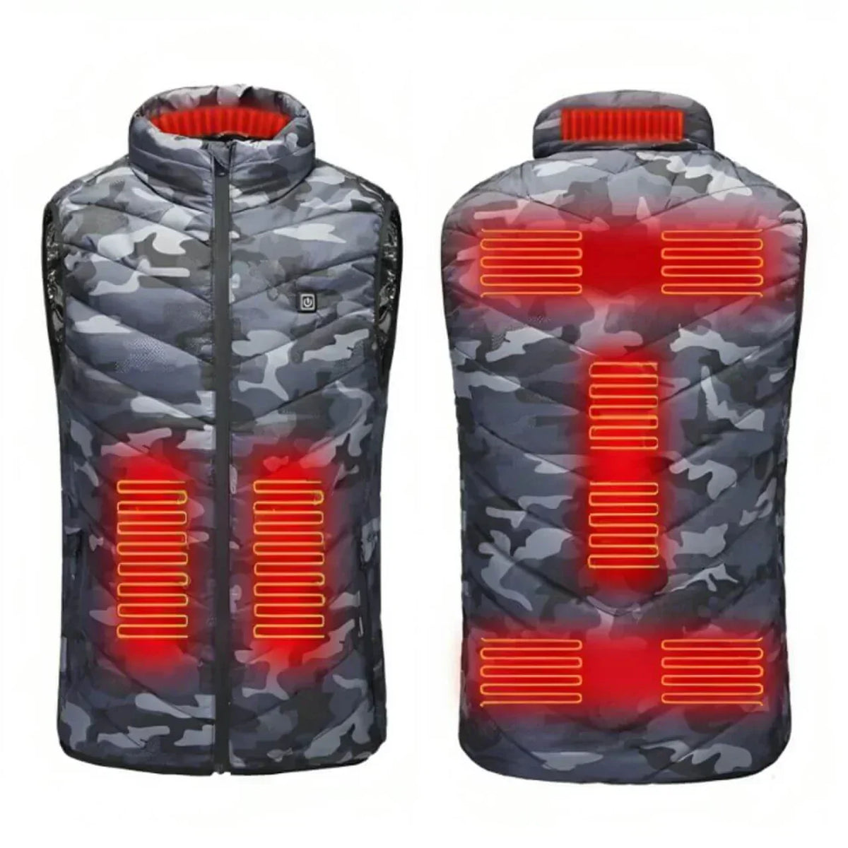Velaris Heated Vest – Electric Warming Vest for Men & Women | Camouflage & Black | S–6XL