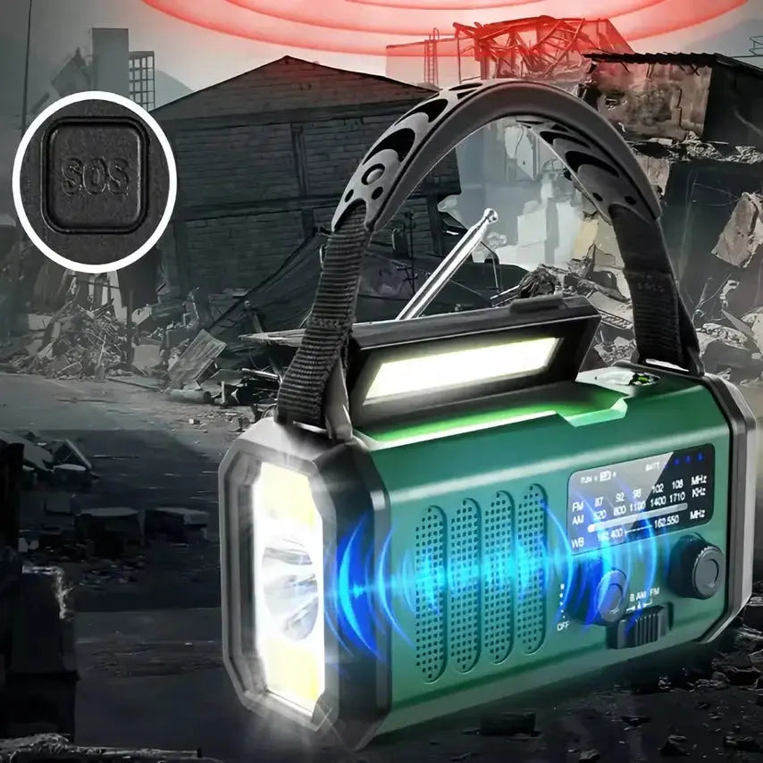 SuraWave Hand Crank Flashlight
