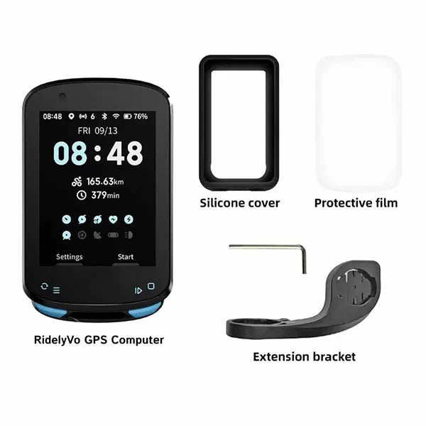K3BiJo Bike Computer – Wireless GPS Navigation, Color Screen, WiFi & Bluetooth, 5s GPS Lock, IPX7 Waterproof