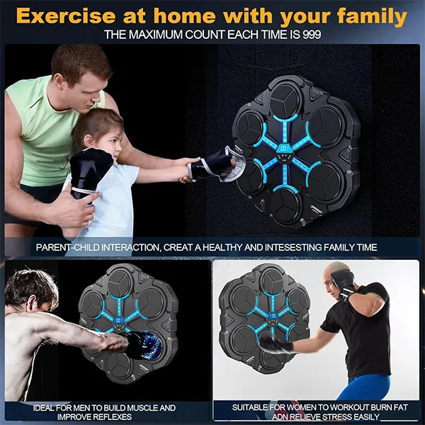 BumBox Music Boxing Machine – Rhythm-Based Punch Trainer for Home Workouts