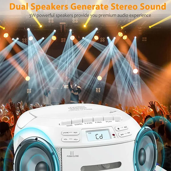 CiDPlay Portable CD Cassette 8390