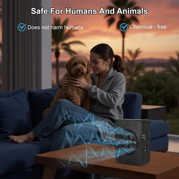 DigoMi3 Ultrasonic Anti-Barking Device – 4 Transmitters, 3 Modes, Long Range Bark Deterrent for Indoor & Outdoor Dog Training