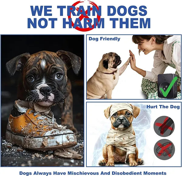 DigoMi3 Ultrasonic Anti-Barking Device – 4 Transmitters, 3 Modes, Long Range Bark Deterrent for Indoor & Outdoor Dog Training