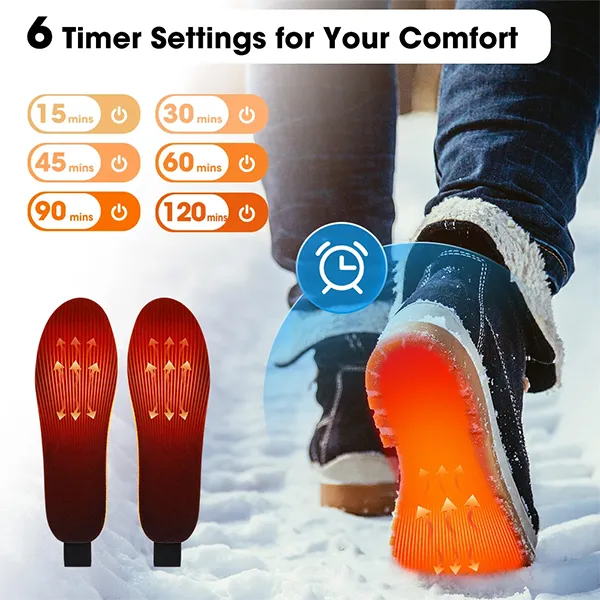 KaenSole Rechargeable Heated Insoles – App-Controlled Electric Foot Warmers for Men & Women