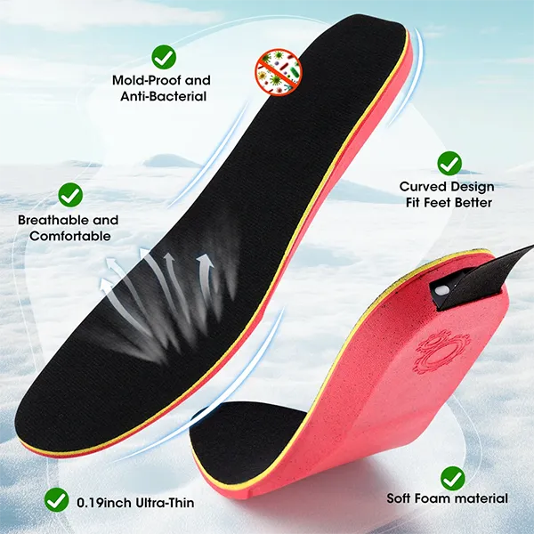 KaenSole Rechargeable Heated Insoles – App-Controlled Electric Foot Warmers for Men & Women