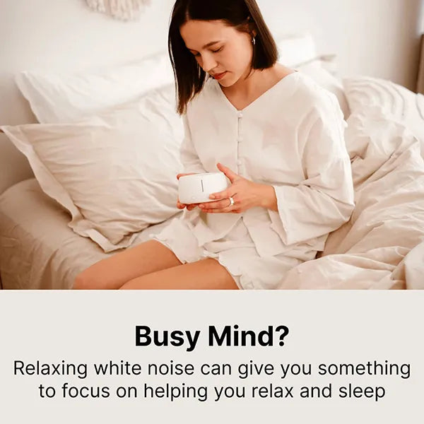Noirra White Noise Machine – 30 Sounds, 6 Categories, Timer, Volume Control & Headphone Jack
