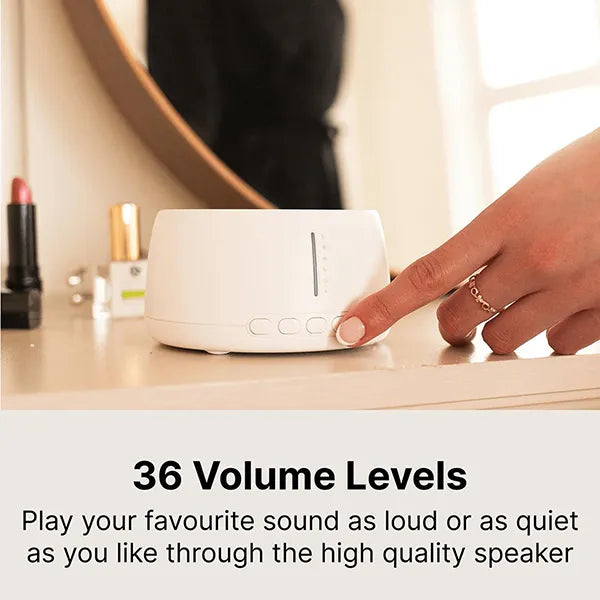 AMakvia White Noise Machine – 30 Sounds, Built-In Timer & Headphone Jack