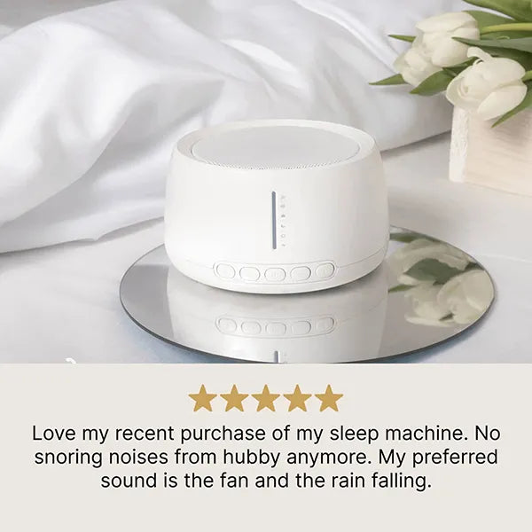 AMakvia White Noise Machine – 30 Sounds, Built-In Timer & Headphone Jack