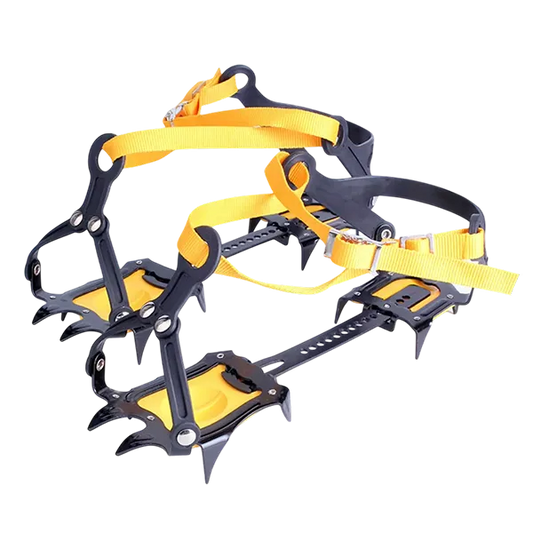 PraIce Ice Cleats – 10-Tooth Stainless Steel Crampons, Adjustable Snow Grips with Carry Bag