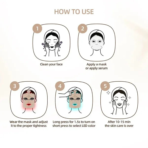 GlowNexa Red Light Therapy Masks US8