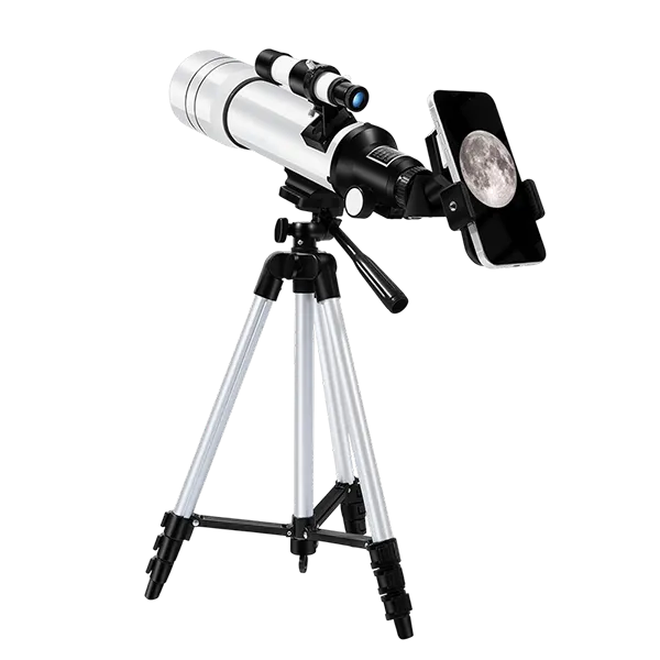DeliTele 70mm Astronomy Telescope – Portable Stargazing Telescope for Kids, Beginners & Adults with Backpack & Adjustable Tripod