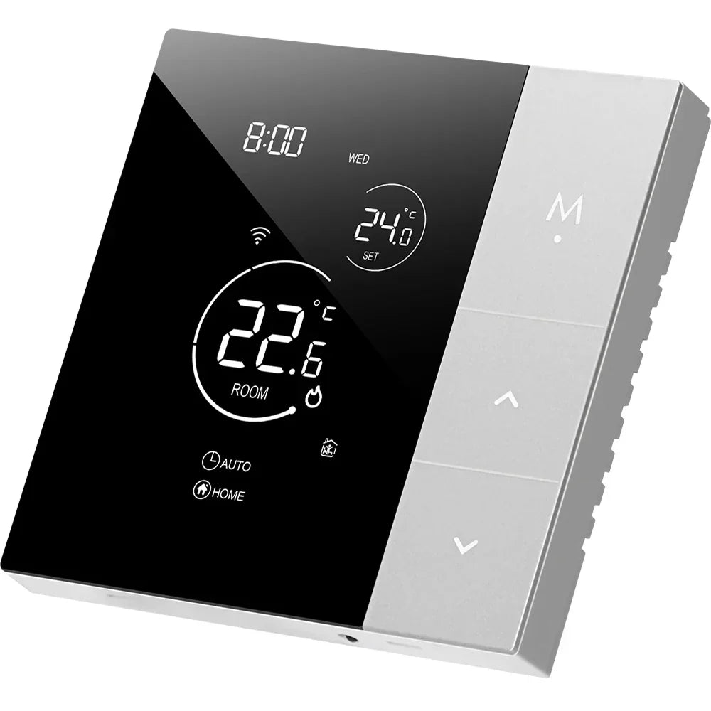 TherMor Smart WiFi Thermostat – 16A Programmable, Alexa & Google Assistant, Touch Display, Electric Floor Heating