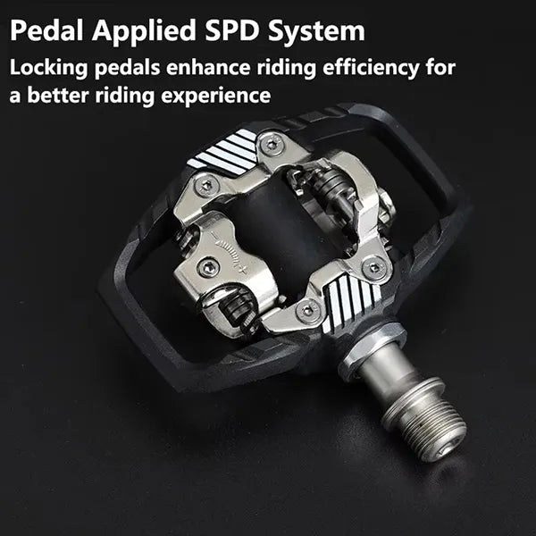 VimBike Double-Sided Clipless MTB Pedals & Cleats – Shimano SPD Compatible, Self-Locking, Nylon Body