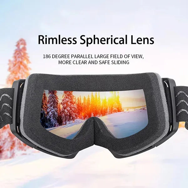 Glaciax Ski Goggles – Anti-Fog & UV Protection with Magnetic Lens for Men & Women