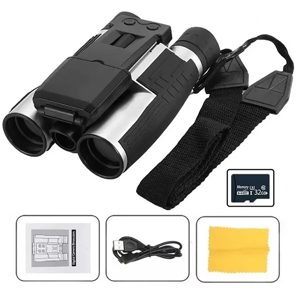 CamBino Digital Binoculars with Camera – 48MP, 2.5K Video, 8X Zoom, 2.4" LCD, 32GB SD Card Included