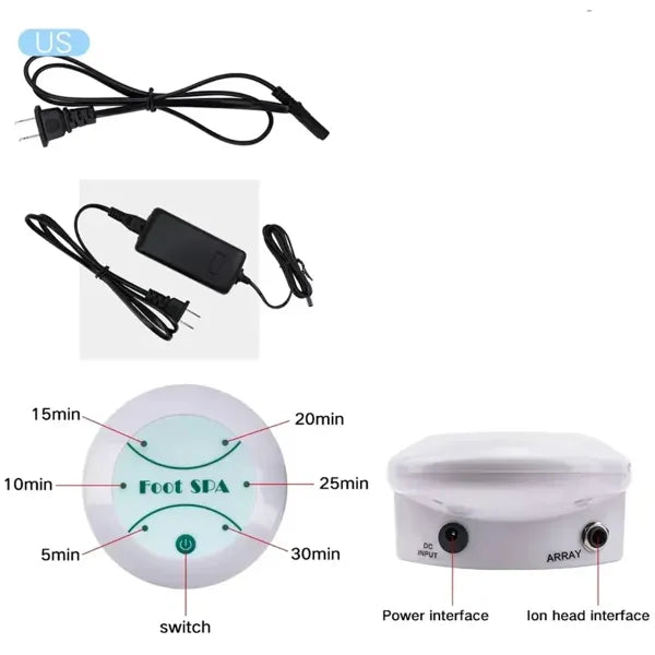 Lonelix Z2 Ionic Foot Bath Machine – Ion Detox Foot Spa & Chi Cleanse for Home, Salon & Beauty Club