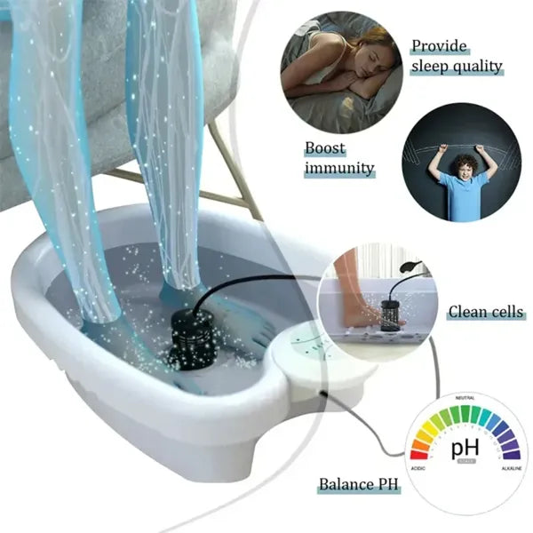 Lonelix Z2 Ionic Foot Bath Machine – Ion Detox Foot Spa & Chi Cleanse for Home, Salon & Beauty Club